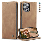 CaseMe-013 Multifunctional Retro Frosted Horizontal Flip Leather Case with Card Slot & Holder & Wallet, For iPhone 13 mini, For iPhone 13, For iPhone 13 Pro, For iPhone 13 Pro Max