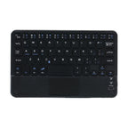 HK006C Detachable Bluetooth Keyboard Leather Tablet Case with Touchpad & Holder for iPad mini 6(Black)