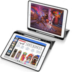 DUX DUCIS Domo Series Horizontal Flip Magnetic TPU + PU Leather Tablet Case with Three-folding Holder & Pen Slot For iPad Pro 12.9 inch 2017(Grey)