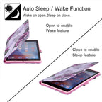 For iPad mini 2024 / mini 6 Silk Texture Horizontal Flip Tablet Leather Case with Holder & Card Slot & Sleep / Wake-up Function(Purple Flower)
