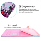 For iPad mini 2024 / mini 6 Silk Texture Horizontal Flip Tablet Leather Case with Holder & Card Slot & Sleep / Wake-up Function(Purple Flower)