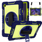 360 Degree Rotation Contrast Color Silicone + PC Tablet Case, For Samsung Galaxy Tab A8 10.5 2021