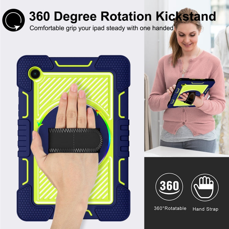 360 Degree Rotation Contrast Color Silicone + PC Tablet Case, For Samsung Galaxy Tab A8 10.5 2021