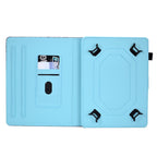 For 10 inch Tablet Electric Pressed TPU Leather Tablet Case(Green Flower)