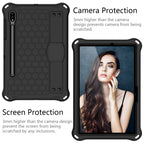 Honeycomb Design EVA + PC Tablet Case with Strap, For Samsung Galaxy Tab S8 / Tab S7