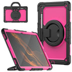 Shoulder Strap Silicone + PC Tablet Case, For Samsung Galaxy Tab S8 Ultra