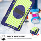 360 Degree Rotation Contrast Color Silicone + PC Tablet Case, For Samsung Galaxy Tab A7 Lite