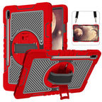 360 Degree Rotation Contrast Color Silicone + PC Tablet Case, For Samsung Galaxy Tab A7 Lite