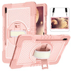 360 Degree Rotation Contrast Color Silicone + PC Tablet Case, For Samsung Galaxy Tab A7 Lite