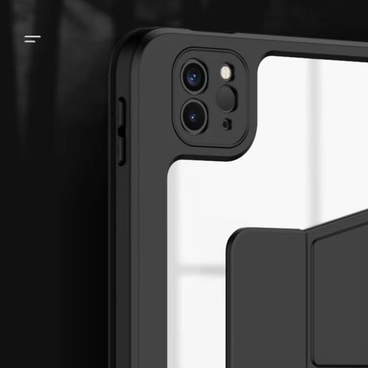For iPad Pro 12.9 2022 / 2021 / 2020 / 2018 Mutural Jianshang Series Tablet Leather Smart Case(Black)