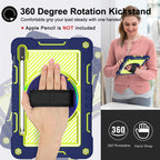 360 Degree Rotation Contrast Color Silicone+PC Tablet Case, For Samsung Galaxy Tab S7 / S8