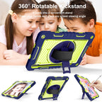 360 Degree Rotation Contrast Color Silicone+PC Tablet Case, For Samsung Galaxy Tab S7 / S8