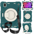 Silicone + PC Full Body Protection Tablet Case With Holder & Strap, For iPad mini 2021, For iPad mini 4 2015/mini 2019, For Samsung Galaxy Tab A 8.0 2019