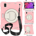 Silicone + PC Full Body Protection Tablet Case With Holder & Strap, For iPad mini 2021, For iPad mini 4 2015/mini 2019, For Samsung Galaxy Tab A 8.0 2019