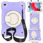Silicone + PC Full Body Protection Tablet Case With Holder & Strap, For iPad mini 2021, For iPad mini 4 2015/mini 2019, For Samsung Galaxy Tab A 8.0 2019