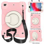 Silicone + PC Full Body Protection Tablet Case With Holder & Strap, For iPad mini 2021, For iPad mini 4 2015/mini 2019, For Samsung Galaxy Tab A 8.0 2019
