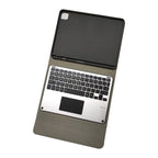 RK11L Aluminum Alloy Touch Bluetooth Keyboard Horizontal Flip Leather Tablet Case for iPad Pro 11 2020 / 2018 with Holder & Pen Slot(Black)