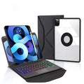 Z11B-AS Pen Slot Touchpad Backlight Bluetooth Keyboard Leather Tablet Case, For iPad Pro 11 2021/2020/2018, For iPad Air 11 2025 / 2024 / Air 5 / Air 4, For iPad 10.2 2021/2020/2019