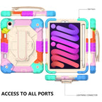 Contrast Color Robot Silicone + PC Tablet Case, For iPad mini 2024 / mini 6, For iPad mini 6