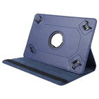 For 10 inch Tablet 360 Degree Rotation Litchi Texture Flip Leather Tablet Case(Blue)