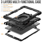 Bracelet Holder Silicone + PC Tablet Case, For iPad 10.2 2021 / 2020 / 2019, For iPad mini 2024 / mini 6