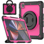 Bracelet Holder Silicone + PC Tablet Case, For iPad Pro 12.9 2021