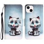 Colored Drawing Leather Phone Case, For iPhone 14 Plus