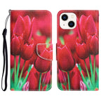 Colored Drawing Leather Phone Case, For iPhone 14 Plus