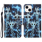 Colored Drawing Leather Phone Case, For iPhone 14 Plus