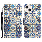 Colored Drawing Leather Phone Case, For iPhone 13
