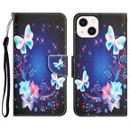 Colored Drawing Leather Phone Case, For iPhone 13 mini