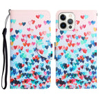Colored Drawing Leather Phone Case, For iPhone 13 Pro