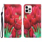 Colored Drawing Leather Phone Case, For iPhone 13 Pro