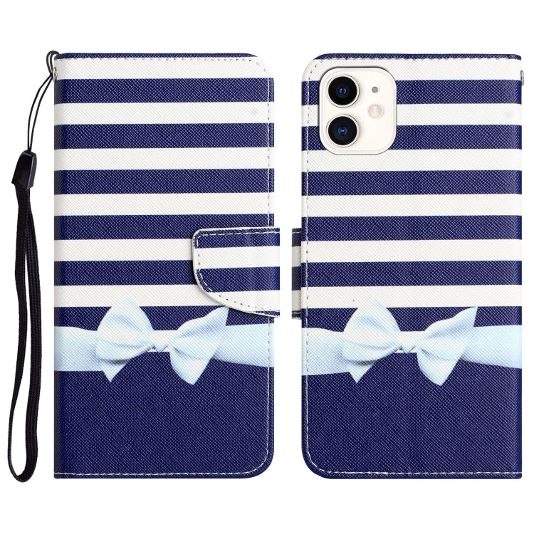 Colored Drawing Leather Phone Case, For iPhone 12 mini
