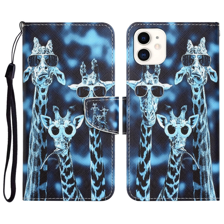 Colored Drawing Leather Phone Case, For iPhone 12 mini