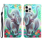 Colored Drawing Leather Phone Case, For iPhone 12 / 12 Pro