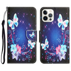 Colored Drawing Leather Phone Case, For iPhone 12 / 12 Pro