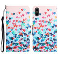 Colored Drawing Leather Phone Case, For iPhone X
