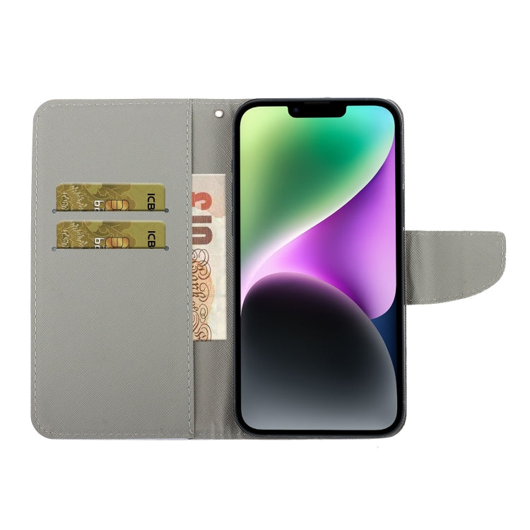 Colored Drawing Leather Phone Case, For iPhone X