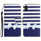 Colored Drawing Leather Phone Case, For iPhone X
