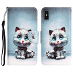 Colored Drawing Leather Phone Case, For iPhone X