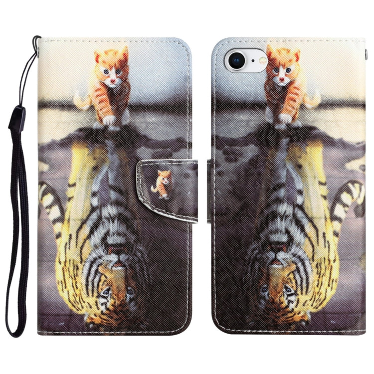 Colored Drawing Leather Phone Case, For iPhone 7 / 8