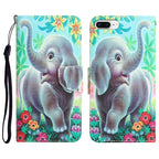 Colored Drawing Leather Phone Case, For iPhone 7 Plus / 8 Plus