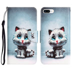 Colored Drawing Leather Phone Case, For iPhone 7 Plus / 8 Plus