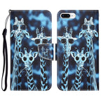 Colored Drawing Leather Phone Case, For iPhone 7 Plus / 8 Plus
