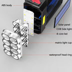 Solar Charging Super Bright Waterproof 8 LED Camping Flashlight Lamp