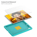 For iPad Pro 12.9 inch 2022/2021/2020/2018 EVA + PC Shockproof Tablet Case without Waterproof Frame(Glacier Green)