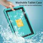 For iPad Pro 12.9 inch 2022/2021/2020/2018 EVA + PC Shockproof Tablet Case without Waterproof Frame(Glacier Green)