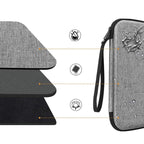 Multifunctional Double-Layer EVA Hard Case Storage Bag, For 9.7-11 inch Tablet