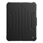 For iPad 10th Gen 10.9 2022 NILLKIN Bumper Snapsafe Multifunctional Leather Tablet Case with Pen Slot(Black)
